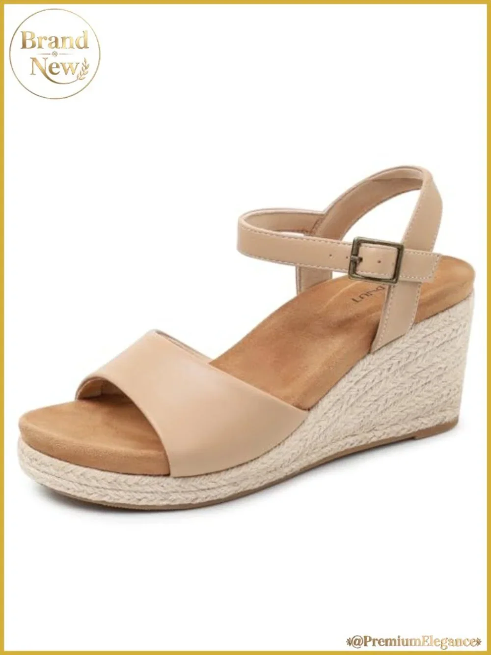 Orthopedic Platform Espadrille Wedge Sandals Memory Foam Arch Support Summer